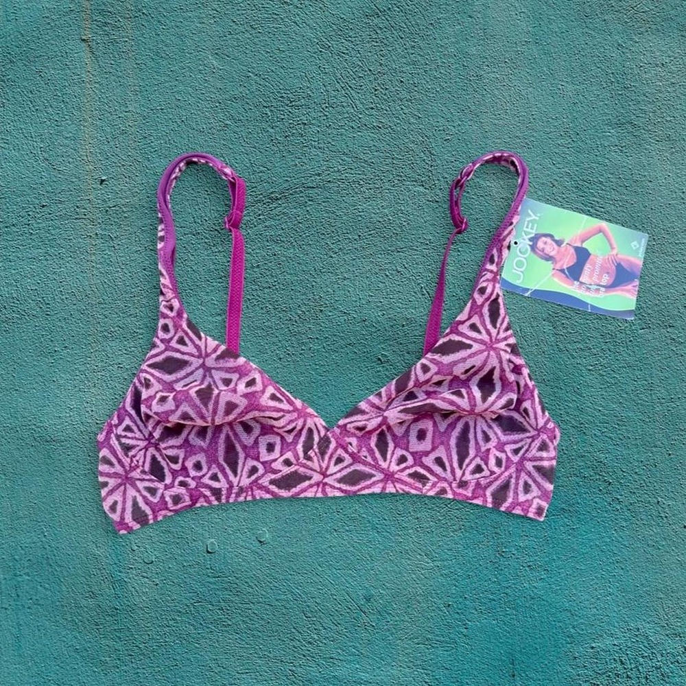 Vintage Y2K Jockey Fuchsia Mesh Bralette